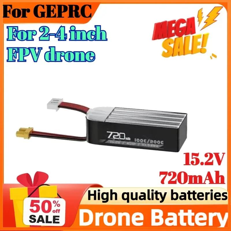 4S 15.2V 720mAh 100C Battery f - Eachine Drone E58 ulasan dan harga