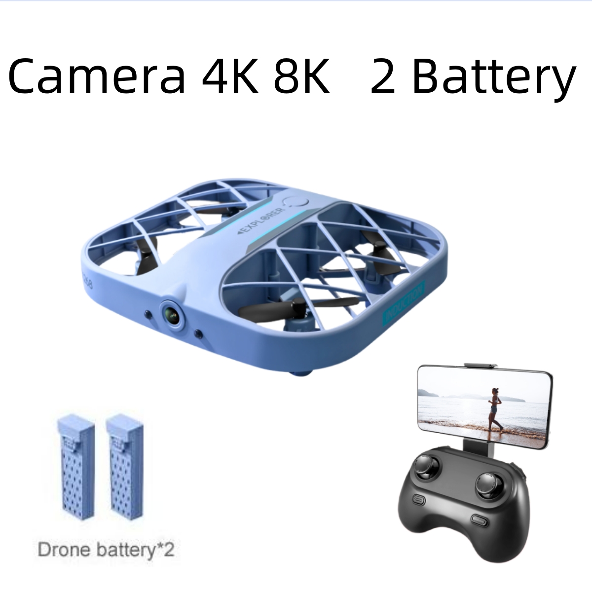 JJRC H107 FPV RC Drone with 2  - Eachine Drone E58 ulasan dan harga