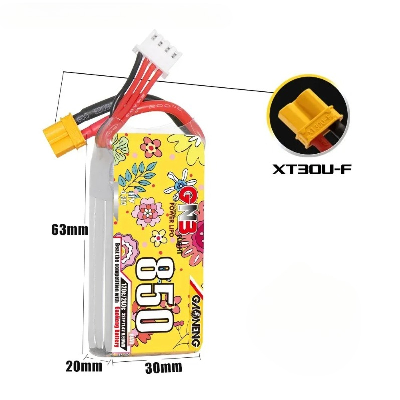 1pcs new GNB LiHV 3S 11.4V 850 - Drone Battery 3S ulasan dan harga
