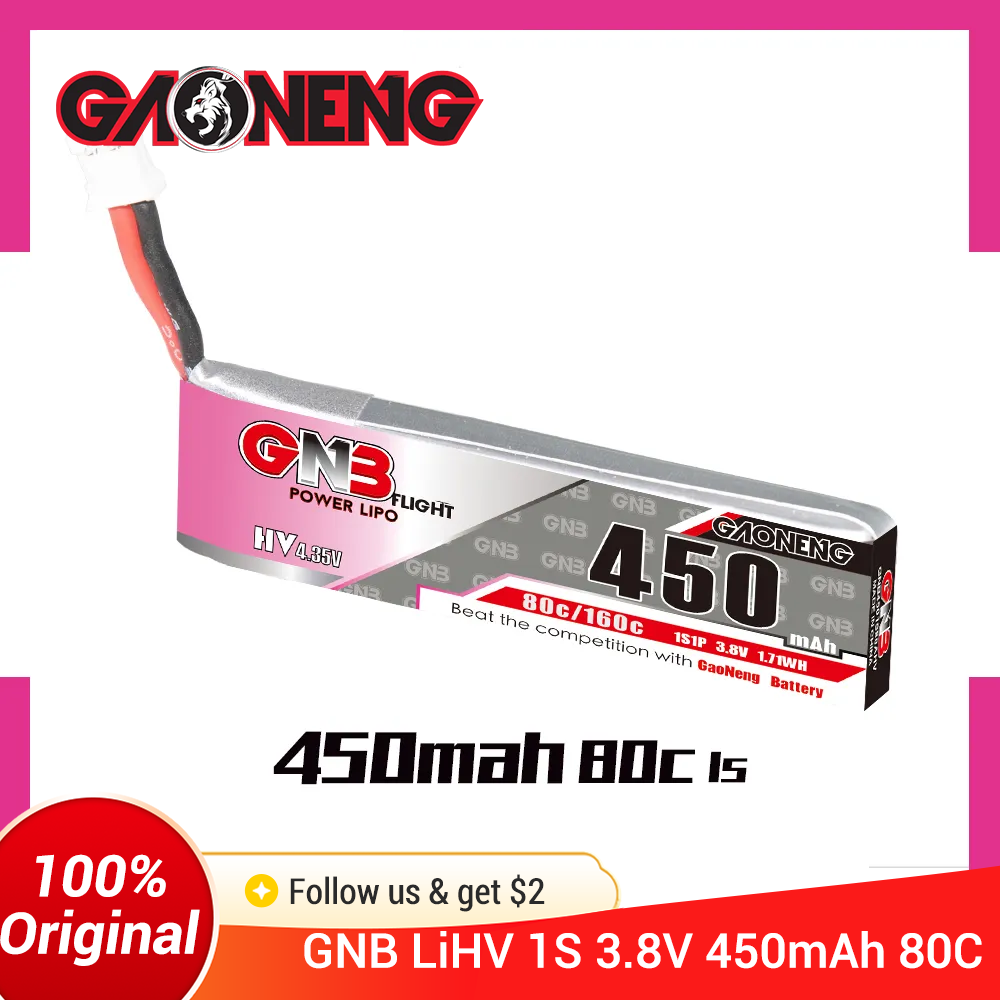 GAONENG GNB 1S 450mAh 80C/160C - Drone Battery 3S ulasan dan harga