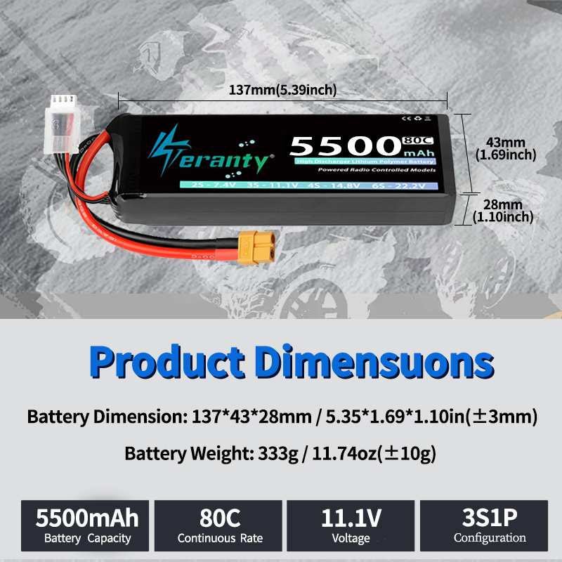 1/2pcs TERANTY 3S Lipo Battery - Drone Battery 3S ulasan dan harga